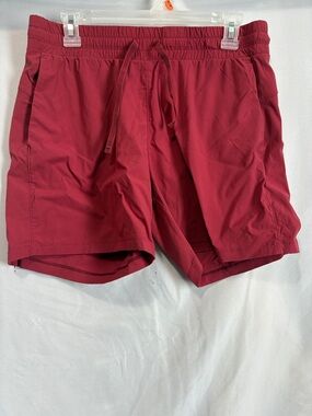 Tuff Athletics Women's Athletic Shorts in Wine Red